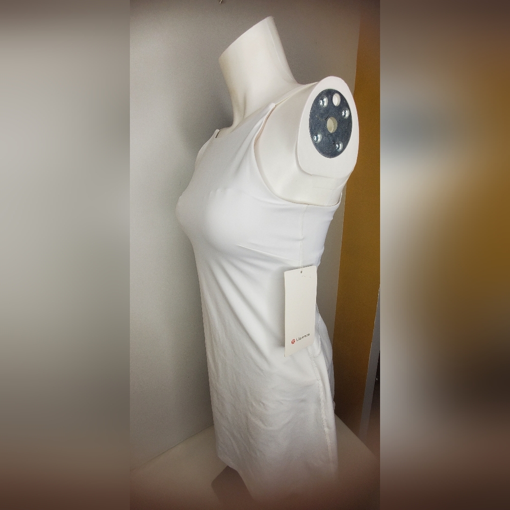 NWT Lululemon Size 6 Align In White High-neck Dress - Picture 3 of 6